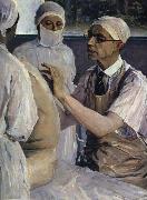 Nesterov Nikolai Stepanovich The Doc. in Surgery oil on canvas